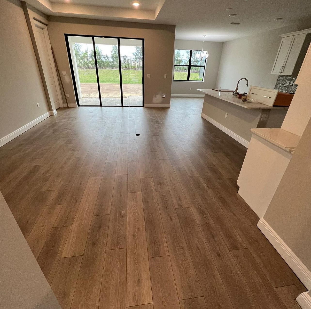 Staircase flooring installation