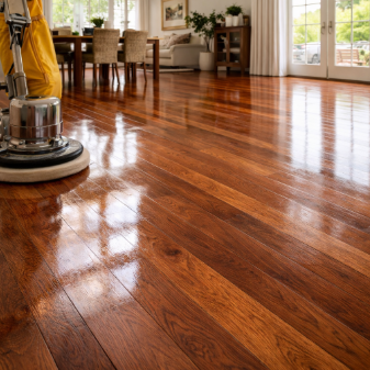 Hardwood flooring installation