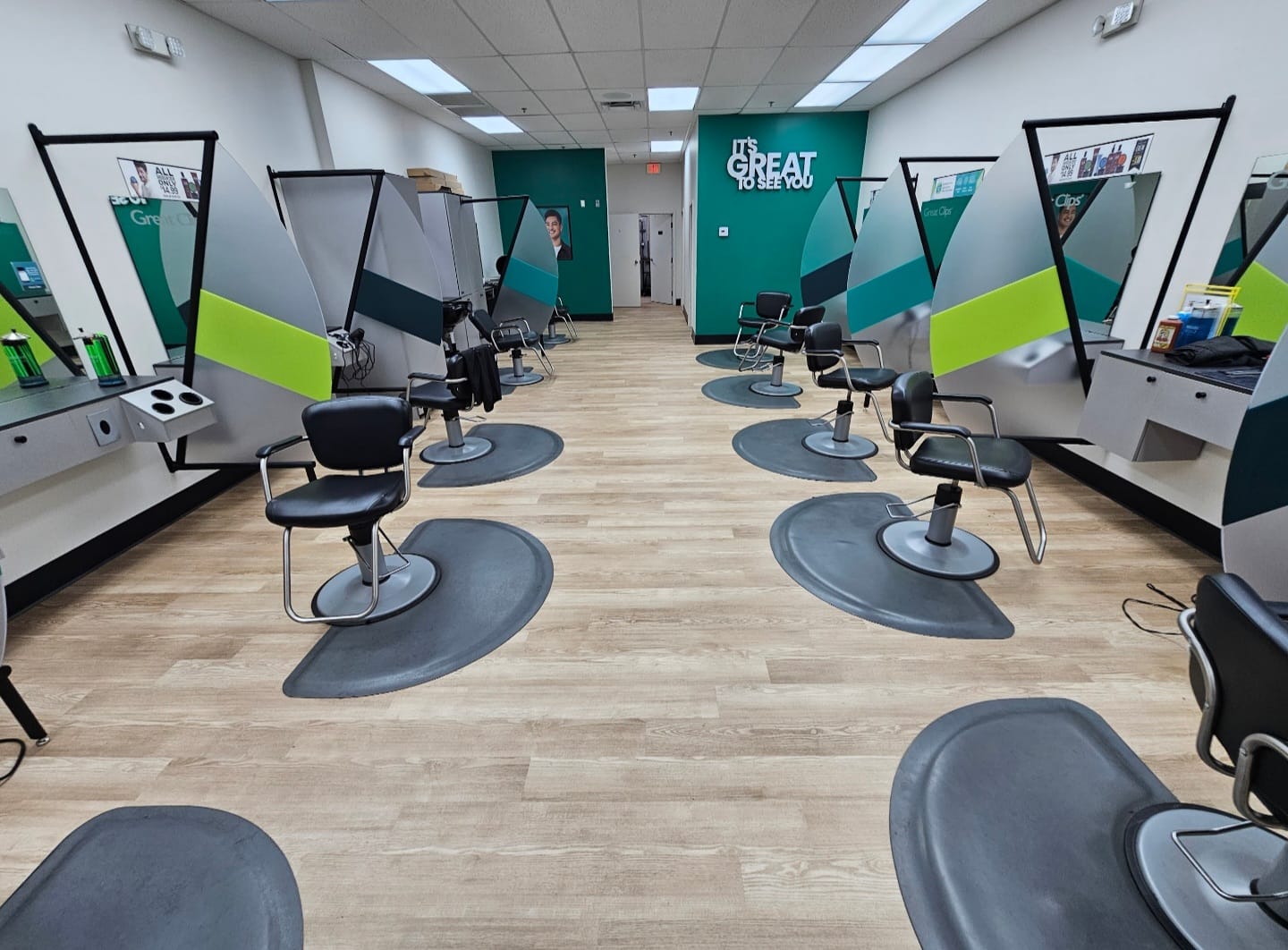 Commercial vinyl plank flooring installation